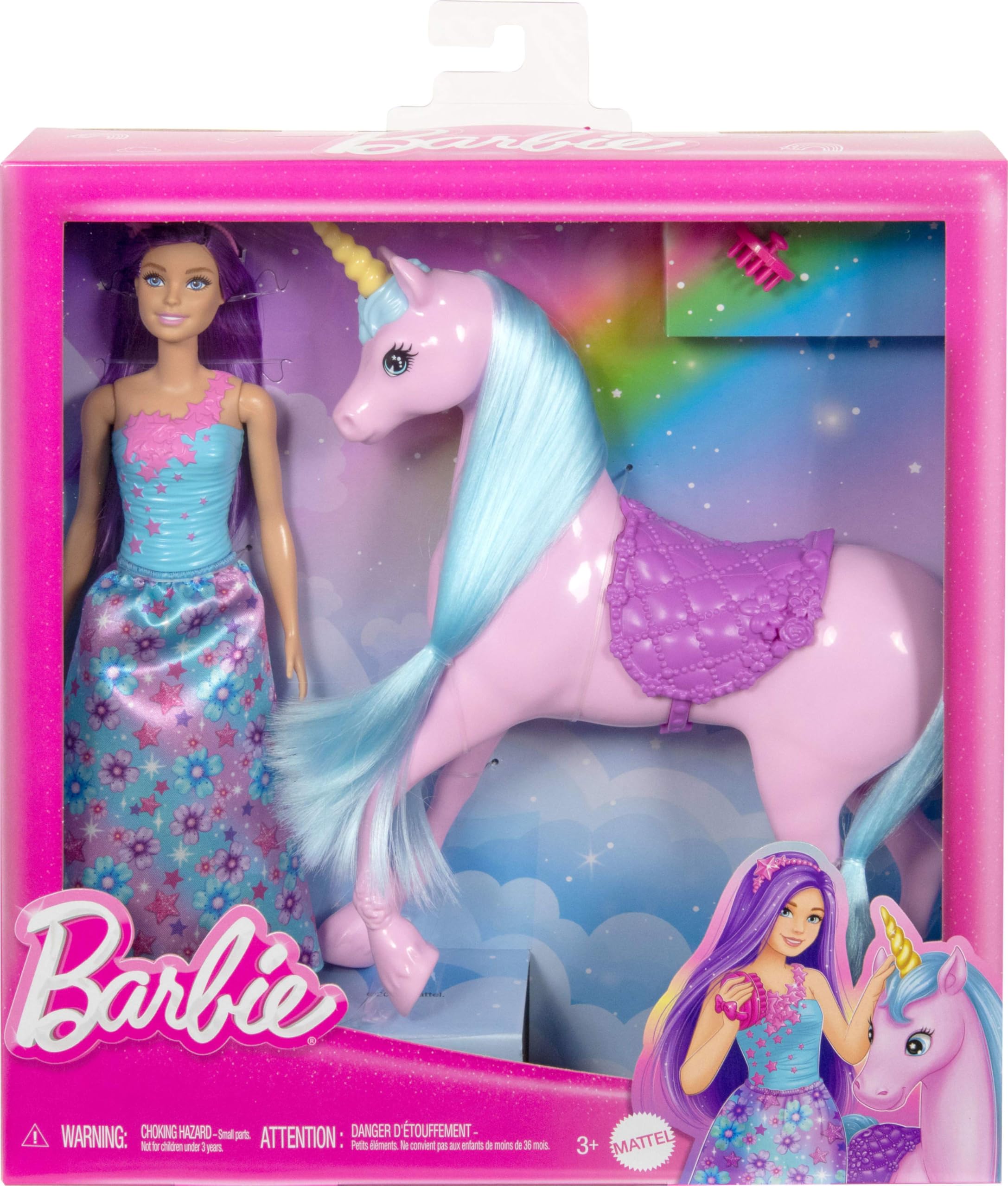 Amazon.co.jp: Mattel バービー人形&ユニコーンセット - サドル
